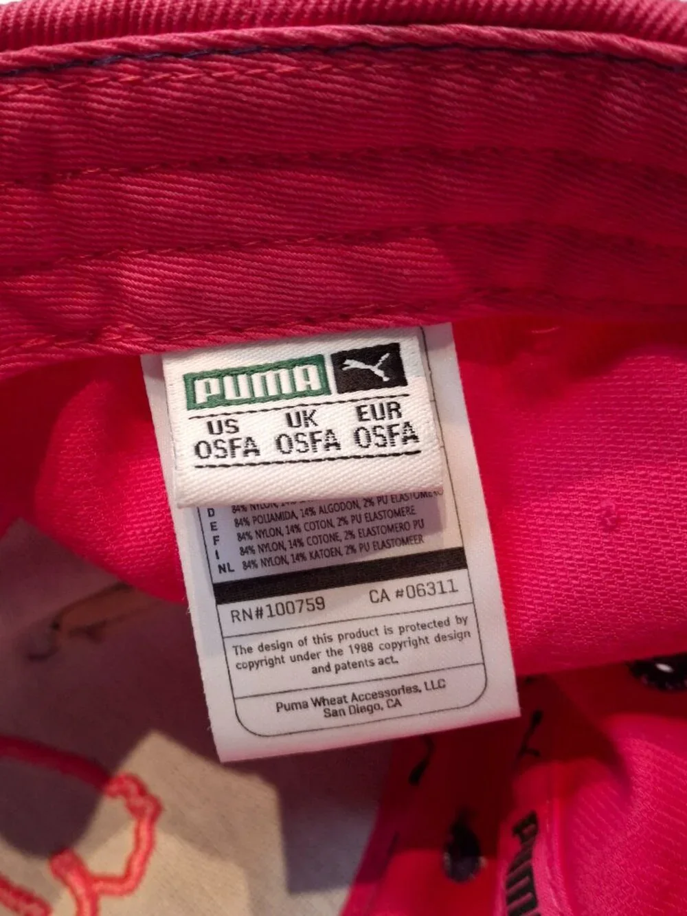 Puma Youth Girls Baseball Cap Sz O/S Sequins Sporty Athleisure Preppy NWT